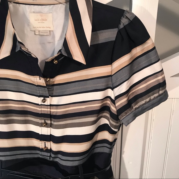 SOLD Kate Spade Jeanette Striped Dress - Picture 5 of 9